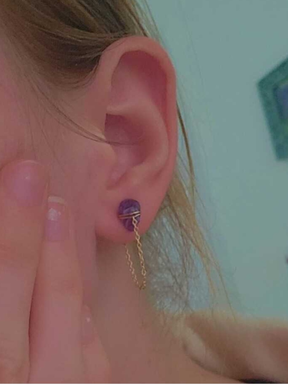 🔮 Mismatched Stone Earrings 🔮 - Picture 6 of 7